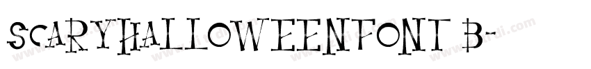 ScaryHalloweenFont B字体转换
